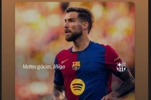 特尔施特根社媒告别伊尼戈：勇士与冠军，祝你好运👊